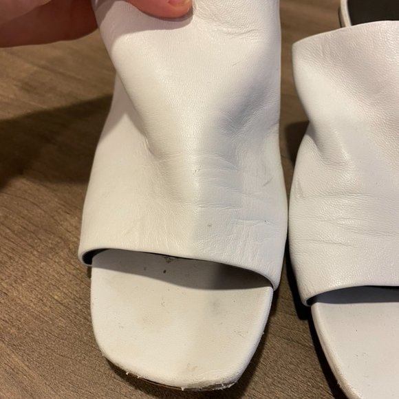 Rebecca Minkoff Aceline Mule White Heel Sandal - Picture 4 of 8